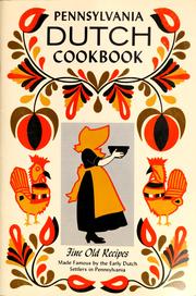 Cover of Pennsylvania Dutch cook book of fine old recipes by Culinary Arts Institute.
