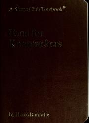 Cover of Food for knapsackers by Hasse Bunnelle
