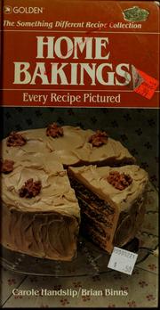 Cover of Home bakings by Carole Handslip