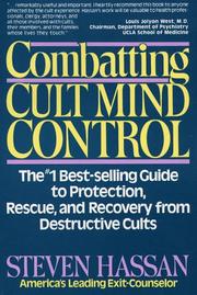 Front cover of Combatting cult mind control by Steven Hassan