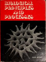 Front cover of Biological principles and processes by Claude Alvin Villee