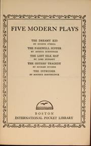 Cover of Five modern plays by Eugene O'Neill