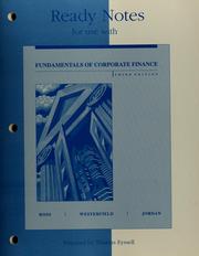 Cover of Fund Corp Fin Ready Notes by Ross