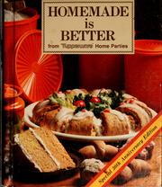 Front cover of Homemade is better by Tupperware Home Parties