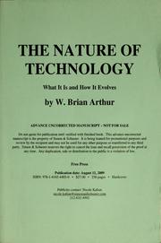 Cover of The nature of technology by W. Brian Arthur
