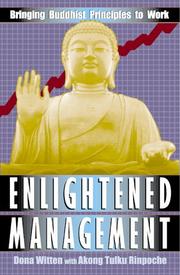 Cover of Enlightened management by Dona Witten