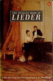 Cover of The Penguin book of Lieder by Siegbert Salomon Prawer