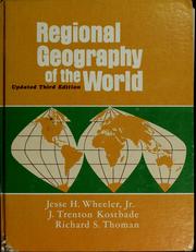 Front cover of Regional geography of the world by Jesse H. Wheeler