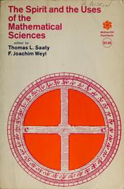 Front cover of The spirit and the uses of the mathematical sciences by Thomas L. Saaty