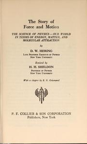 Front cover of The story of force and motion by Daniel Webster Hering