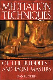 Front cover of Meditation techniques of the Buddhist and Taoist masters by Daniel Odier