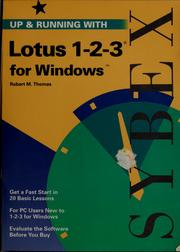 Cover of Up & running with Lotus 1-2-3 for Windows by Thomas, Robert M.