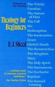 Cover of Theology for beginners by Frank J. Sheed