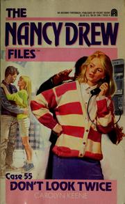 Front cover of Don't look twice by Carolyn Keene