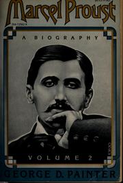 Cover of Marcel Proust by George Duncan Painter