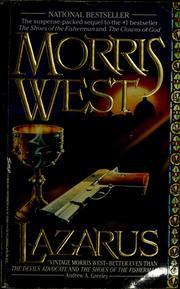 Cover of Lazarus by Morris West