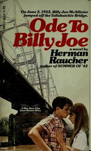 Cover of Ode to Billy Joe by Herman Raucher