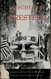 Cover of Oresteia by Aeschylus