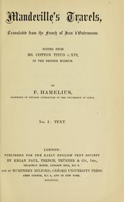 Front cover of Itinerarium by Sir John Mandeville
