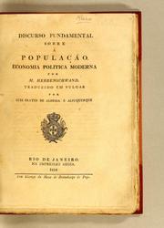 Cover of De l'economie politique moderne by Jean Herrenschwand