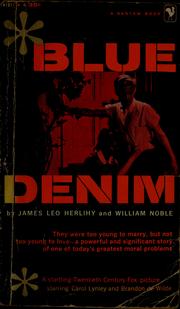 Front cover of Blue denim by James Leo Herlihy