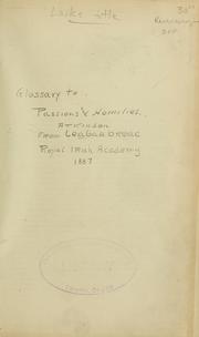 Cover of The passions and homilies from Leabhar breac by Robert Atkinson