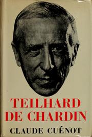 Cover of Teilhard de Chardin by Claude Cuénot