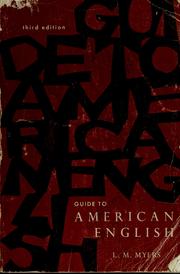 Front cover of Guide to American English by Myers, L. M.