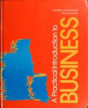 Cover of A practical introduction to business by Harold Koontz