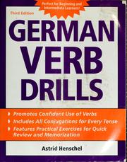 Front cover of German verb drills by Astrid Henschel