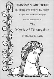Front cover of Dionysian Artificers by Hippolyto Joseph Da Costa