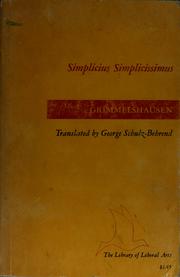 Front cover of Simplicius Simplicissimus by Hans Jakob Christoffel von Grimmelshausen
