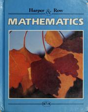 Front cover of Harper & Row mathematics, [grade 6] by Joseph N. Payne