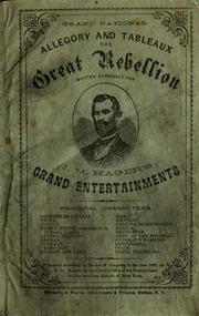 Front cover of Grand national allegory and tableaux by Henry Morford