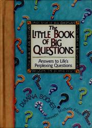 Cover of The little book of big questions by Dianna Daniels Booher