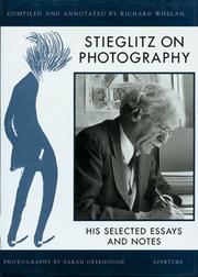 Front cover of Stieglitz on photography by Alfred Stieglitz