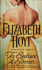 Front cover of To seduce a sinner by Elizabeth Hoyt