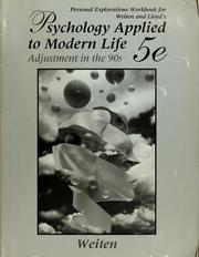 Front cover of Psychology applied to modern life by Wayne Weiten