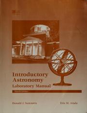 Front cover of Introductory astronomy laboratory manual by Donald J. Summers