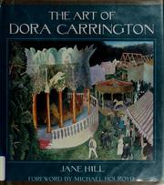 Front cover of The art of Dora Carrington by Jane Hill