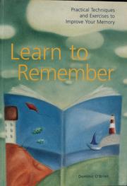 Cover of Learn to remember by Dominic O'Brien