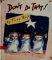 Cover of Don't Do That! by Tony Ross