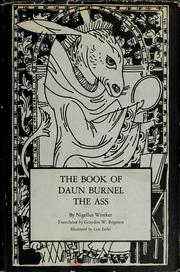 Cover of The book of Daun Burnel the ass by Nigellus Wireker