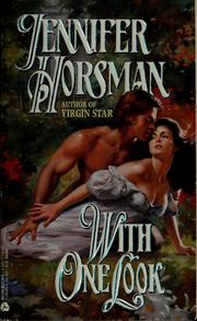 Cover of With one look by Jennifer Horsman