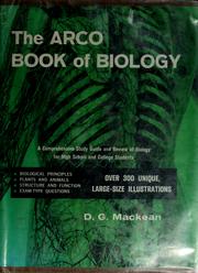 Front cover of The Arco book of biology by D. G. Mackean