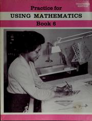 Cover of Practice for using mathematics, book 6. by Unknown