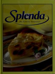 Front cover of Splenda no calorie sweetner by Unknown