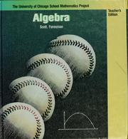 Front cover of Algebra by John W. McConnell