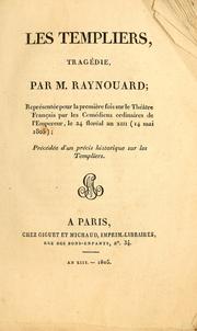 Cover of Les Templiers by Raynouard M.