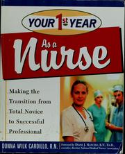 Front cover of Your first year as a nurse by Donna Wilk Cardillo